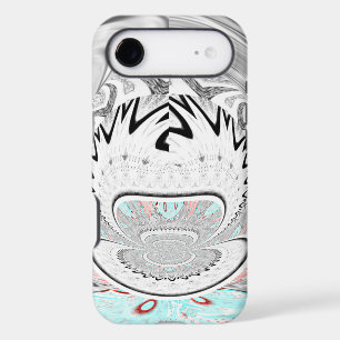 Modern Urban Ash Grey Flora Abstract Pattern Art