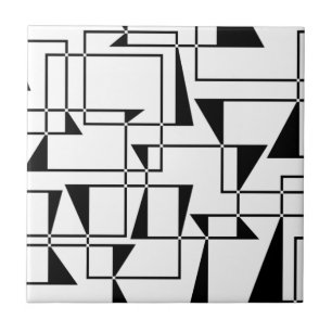 Modern, urban, bold, cool geometric pattern art ceramic tile