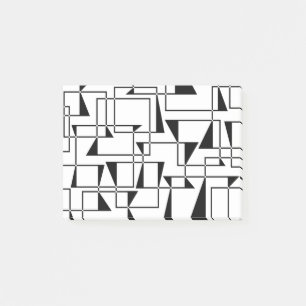 Modern, urban, bold, cool geometric pattern art post-it notes