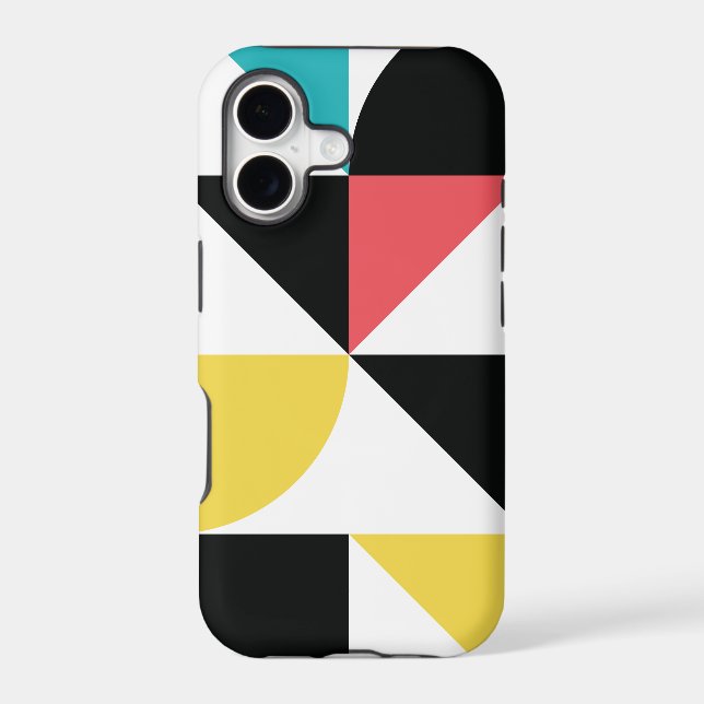 Modern, urban, colourful, fun geometric pattern (Back)