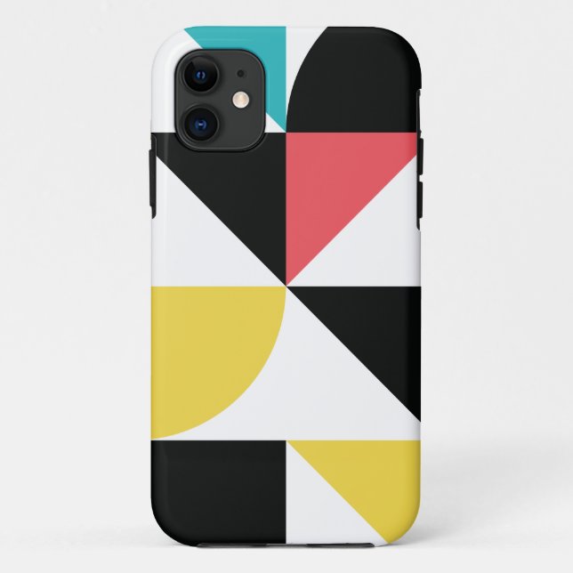 Modern, urban, colourful, fun geometric pattern Case-Mate iPhone case (Back)