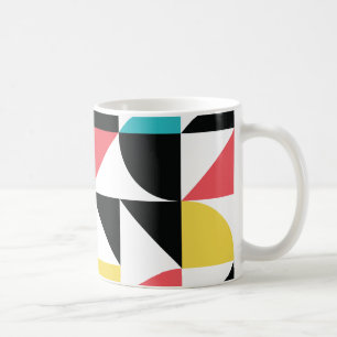 Modern, urban, colourful, fun geometric pattern coffee mug