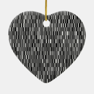 Modern, urban, contemporary geometric pattern art ceramic ornament