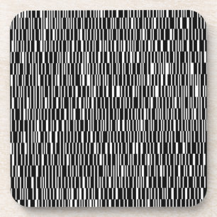 Modern, urban, contemporary geometric pattern art coaster