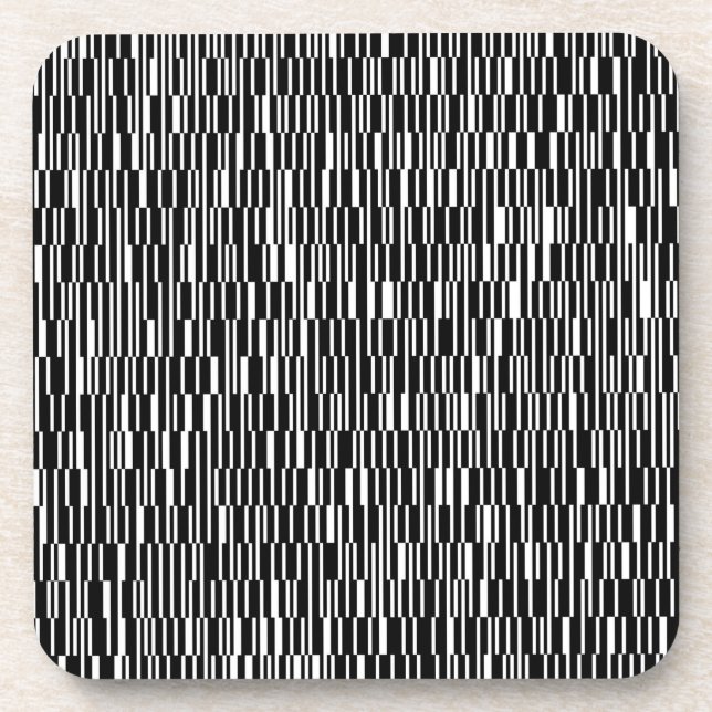 Modern, urban, contemporary geometric pattern art coaster (Front)