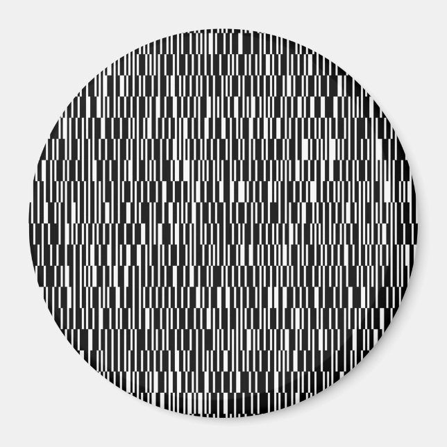 Modern, urban, contemporary geometric pattern art magnet (Front)