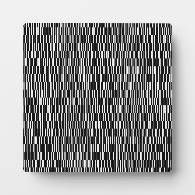 Modern, urban, contemporary geometric pattern art plaque (Front)