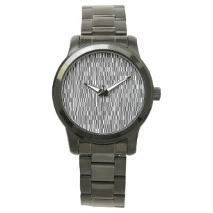 Modern, urban, contemporary geometric pattern art watch