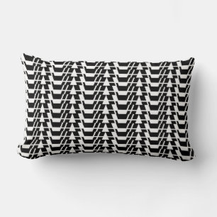 Modern, urban, cool, bold trendy geometric pattern lumbar cushion