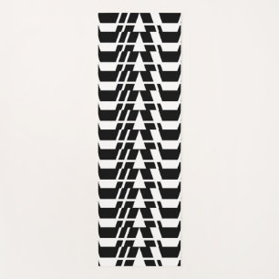 Modern, urban, cool, bold trendy geometric pattern yoga mat