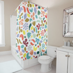 Modern Urban Flat Graphic Design Shower Curtain