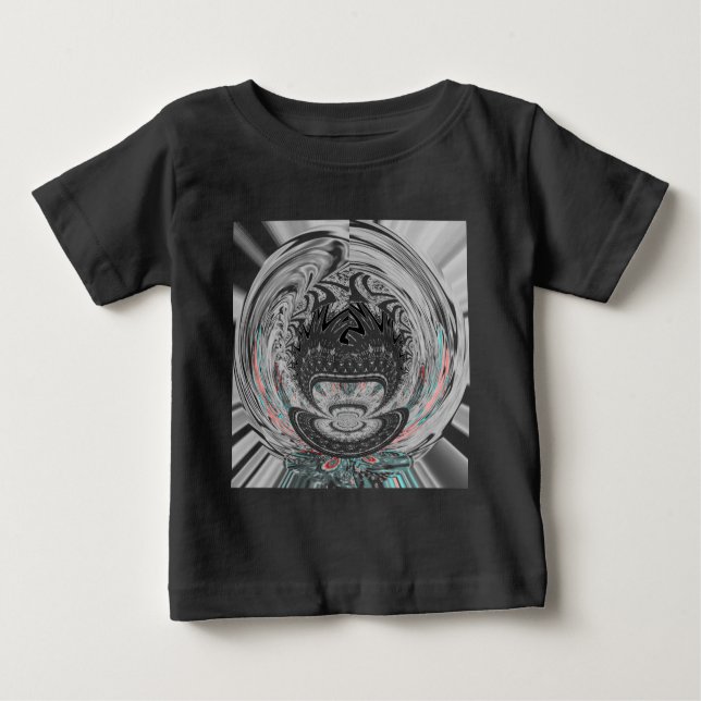 Modern urban flora pattern baby T-Shirt (Front)
