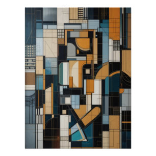 Modern Urban Geometry Poster
