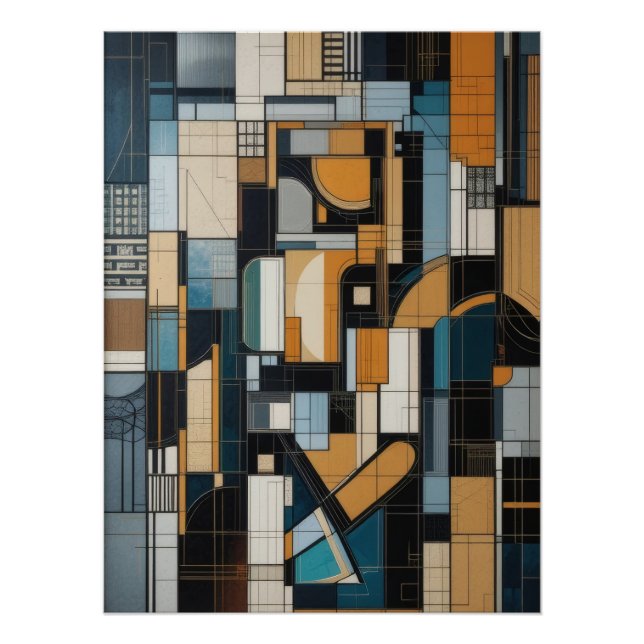 Modern Urban Geometry Poster (Front)