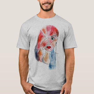 Modern Urban Girl Illustration - Aesthetic Graphic T-Shirt
