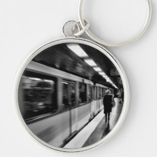 Modern, urban Parisian life Key Ring