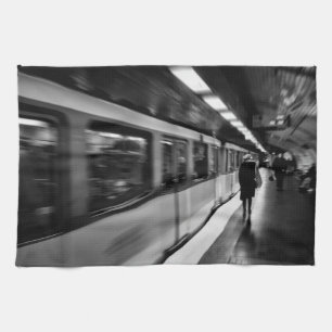 Modern, urban Parisian life Tea Towel