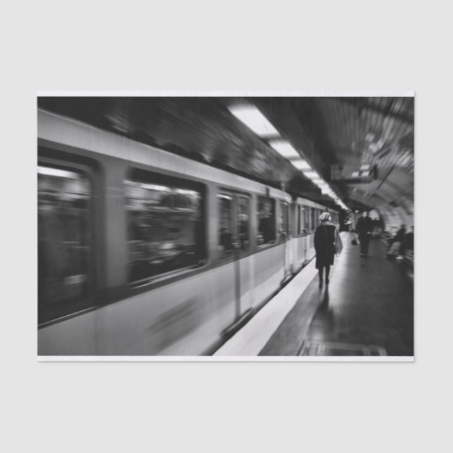 Modern, urban Parisian life Tissue Paper (Front)