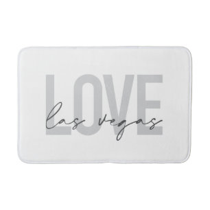 Modern, urban, simple, cool design Love Las Vegas Bath Mat
