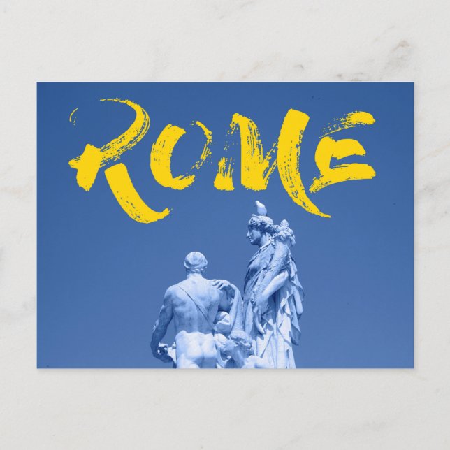 Modern, urban, vibrant, cool design Rome Culture Postcard (Front)