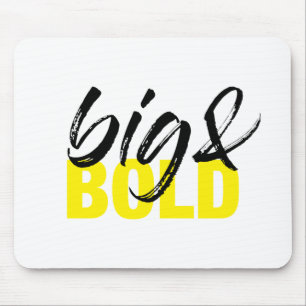 Modern, urban vibrant graphic design of Big & Bold Mouse Pad