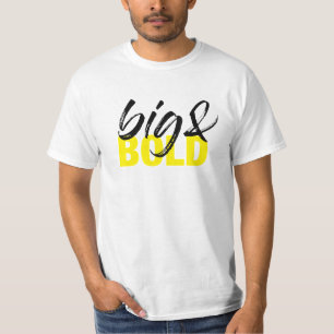 Modern, urban vibrant graphic design of Big & Bold T-Shirt