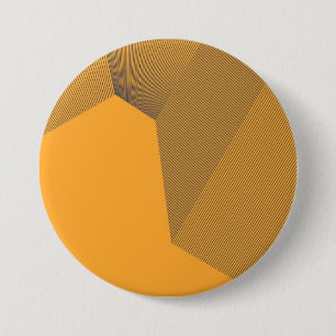 Modern, urban, yellow, bold simple motion concept 7.5 cm round badge