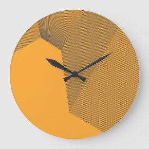 Modern, urban, yellow, bold simple motion concept large clock