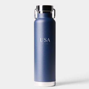 Modern USA Established 1776 Water Bottle