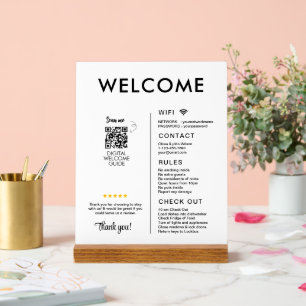 Modern Vacation Rental House Welcome Acrylic Sign