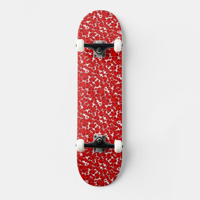 Modern Valentine Sweetheart Valentine's Day Love Skateboard (Front)