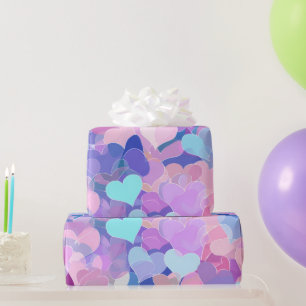 Modern Valentine Wrapping Paper– Abstract Colourfu Paper