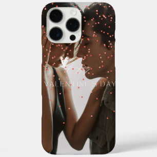 Modern Valentine's Day personalised couple photo iPhone 16 Pro Max Case