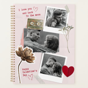 Modern Valentines Day Personalised Couple Photo Planner