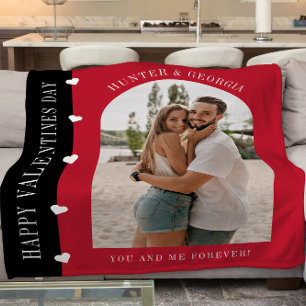 modern Valentines day romantic photo Fleece Blanket