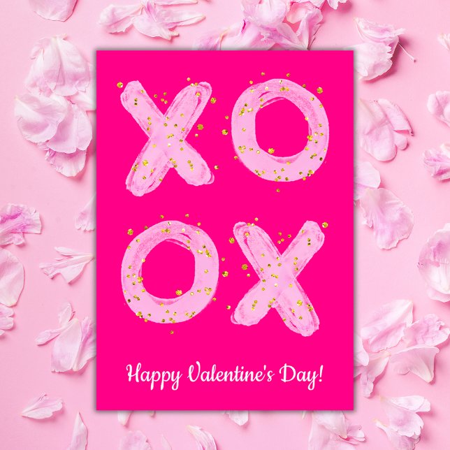Modern Valentine's Day XOXO Card (Creator Uploaded)
