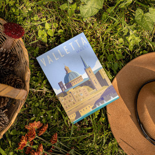 Modern Valletta malta Travel Postcard