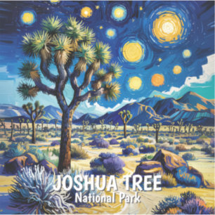 Modern Van Gogh Joshua Tree Mojave Desert Hiking
