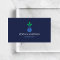 Modern Vase Logo Cleaning Service Dark Blue