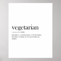 Modern Vegetarian, funny typography,