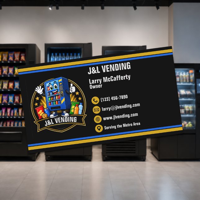 Modern Vending Machine Business Card (Creator Uploaded)