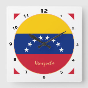 Modern Venezuela Flag, Venezuela Home / design Square Wall Clock