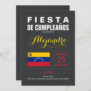 Modern: Venezuela Party Invitation