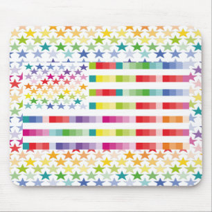 MODERN VERSION MULTICOLOR USA/USA FLAG MASANSER MOUSE PAD