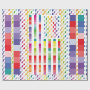 MODERN VERSION MULTICOLOR USA/USA FLAG MASANSER WRAPPING PAPER