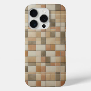 Modern Vertical Mosaic Phone Case - Earthy Multi