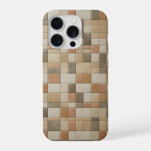 Modern Vertical Mosaic Phone Case - Earthy Multi