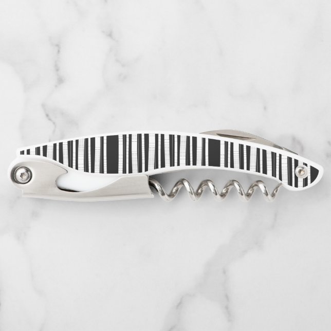 Modern Vertical Stripes Pattern Corkscrew (Front)