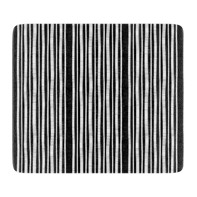 Modern Vertical Stripes Pattern Cutting Board (Front)
