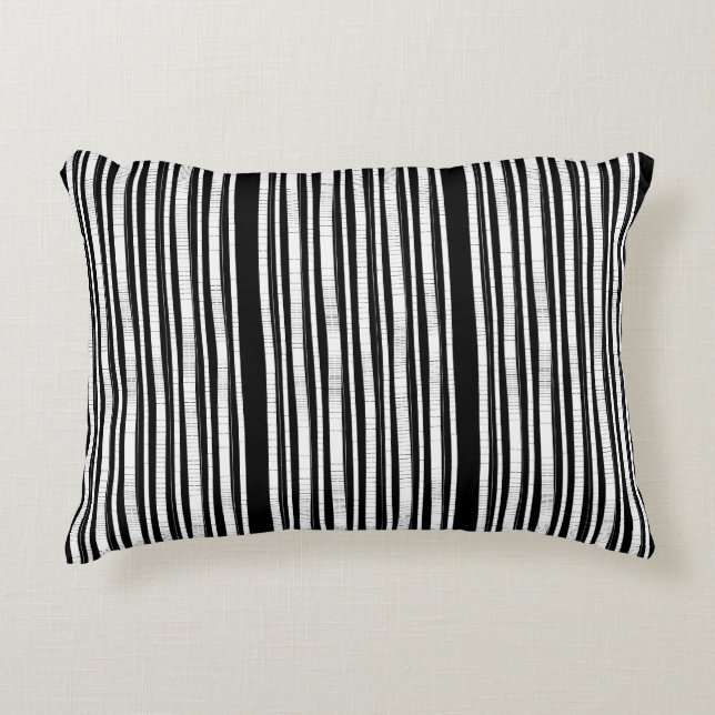 Modern Vertical Stripes Pattern Decorative Cushion (Front)